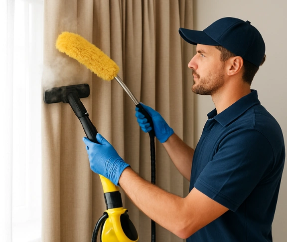 Trusted residential curtain cleaning technician Matty Curtain Cleaning newington-vic QLD