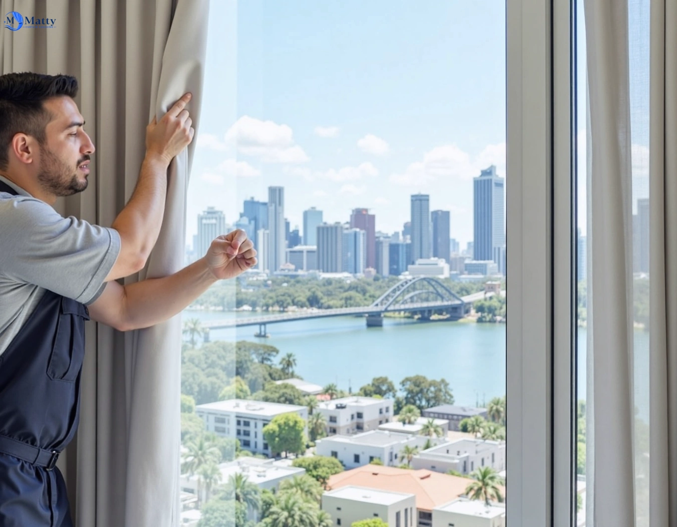 Professional curtain steam cleaning service newington-vic QLD by Matty Curtain Cleaning